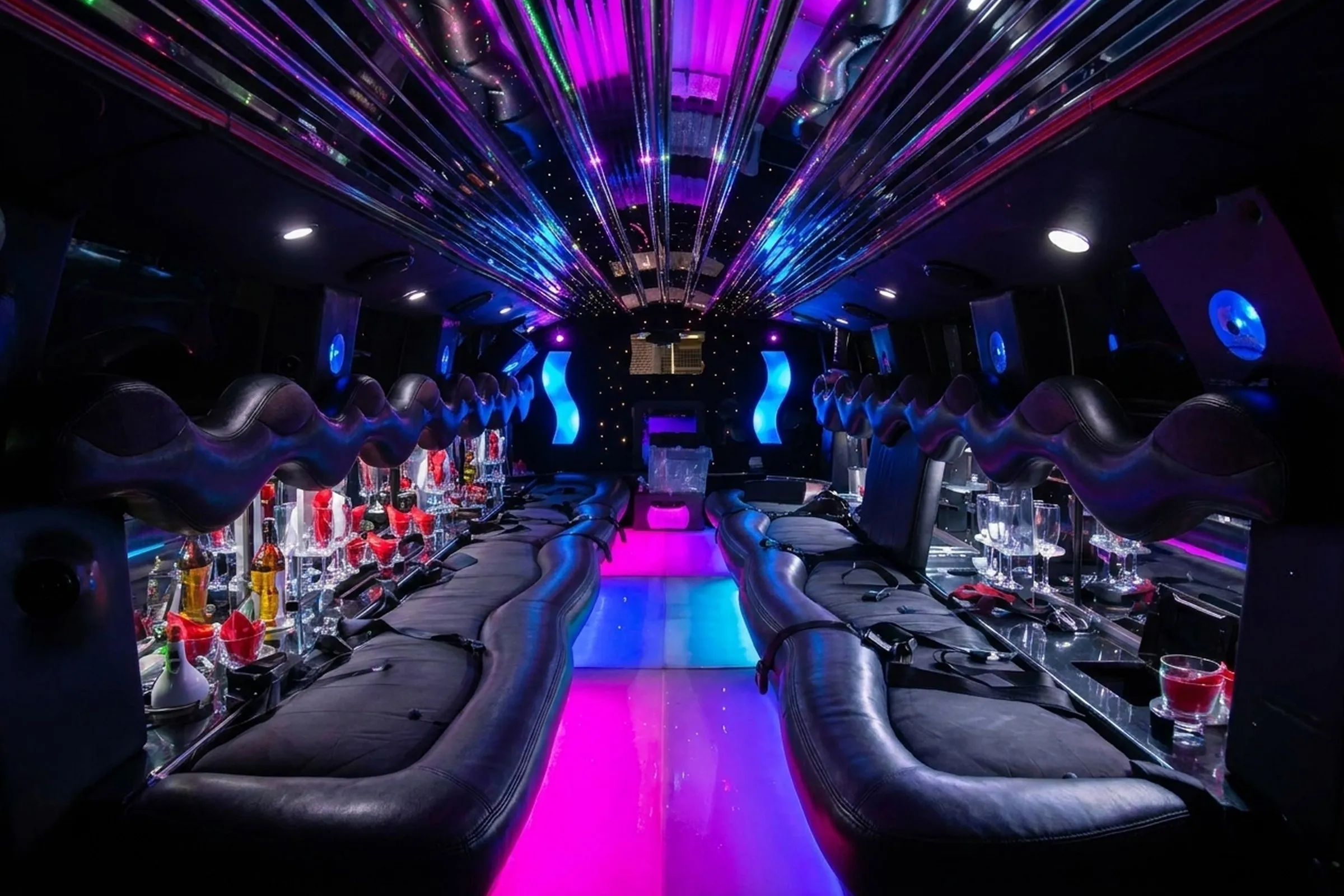 Hummer H2 Stretchlimousine 1 (Hintergrund KI-generiert)